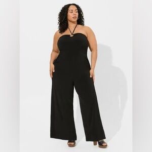 Torrid- Black Halter Neck Jumpsuit